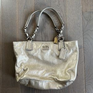 Coach metallic carry-all